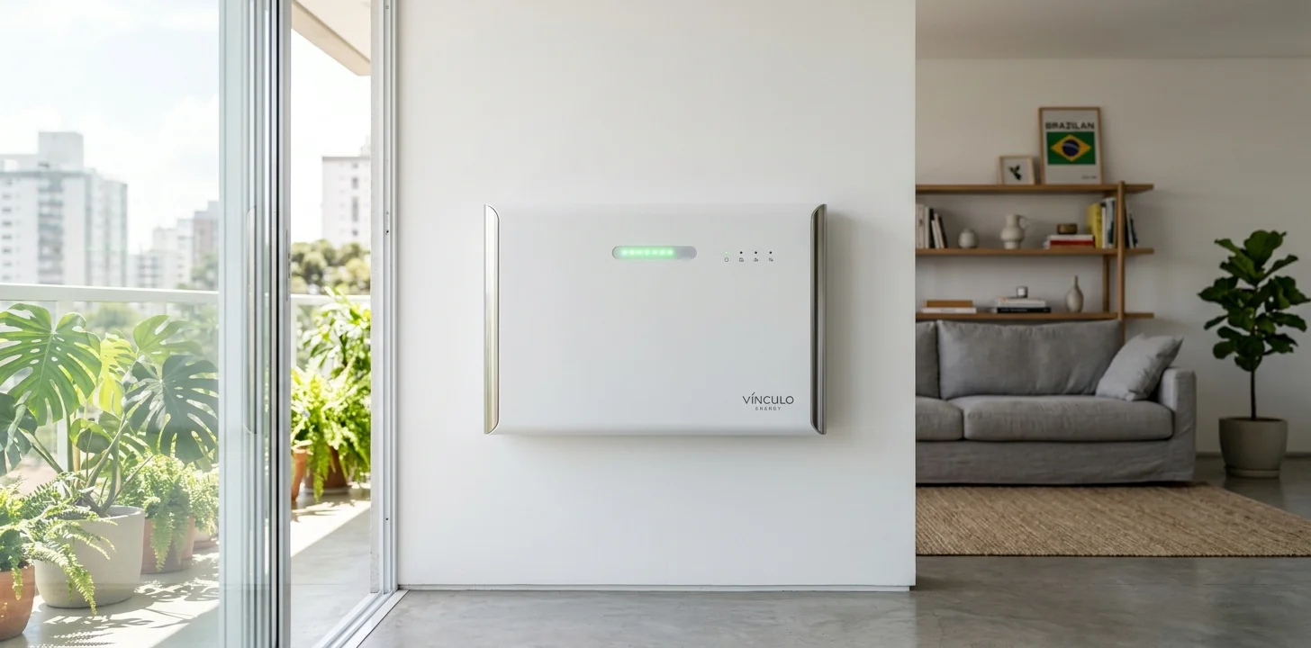 Bateria residencial de armazenamento de energia em apartamento